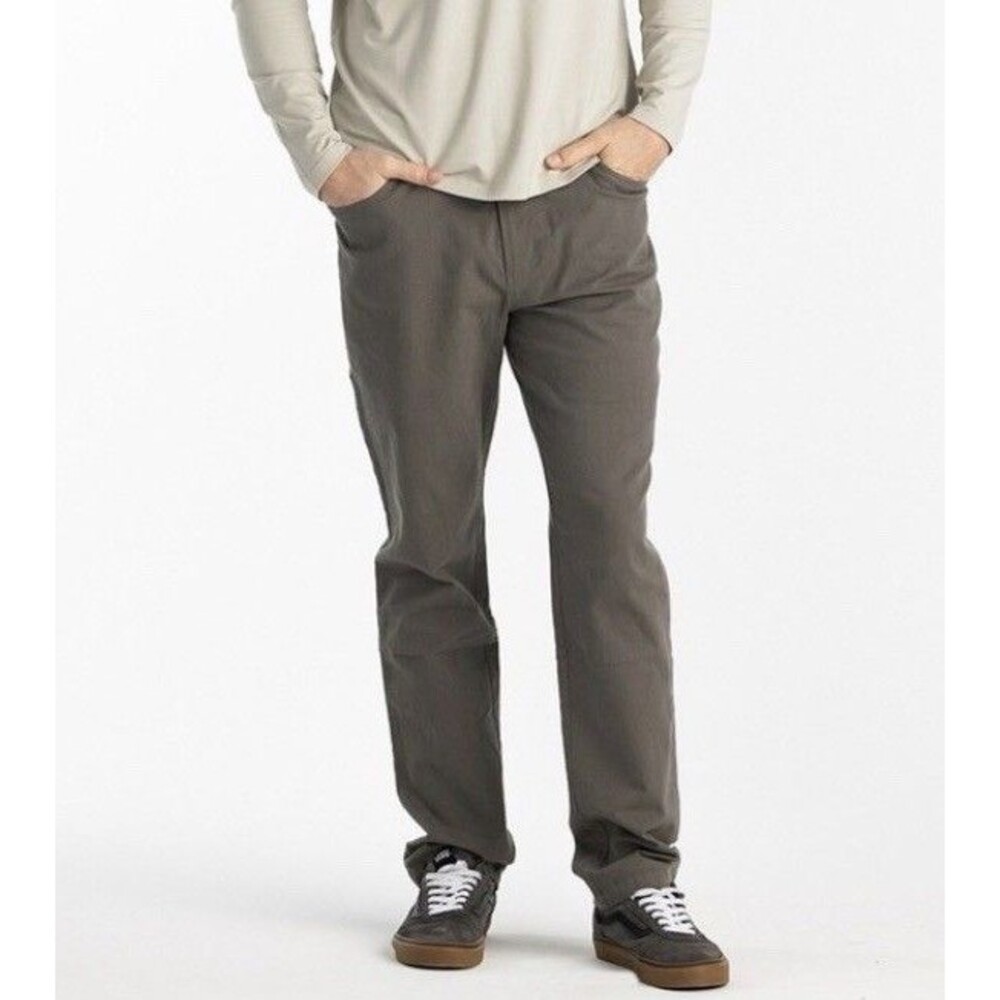 Free Fly Cotton Bamboo Blend Pants Mens 40 32 Smoky Olive Green Comfort Stretch